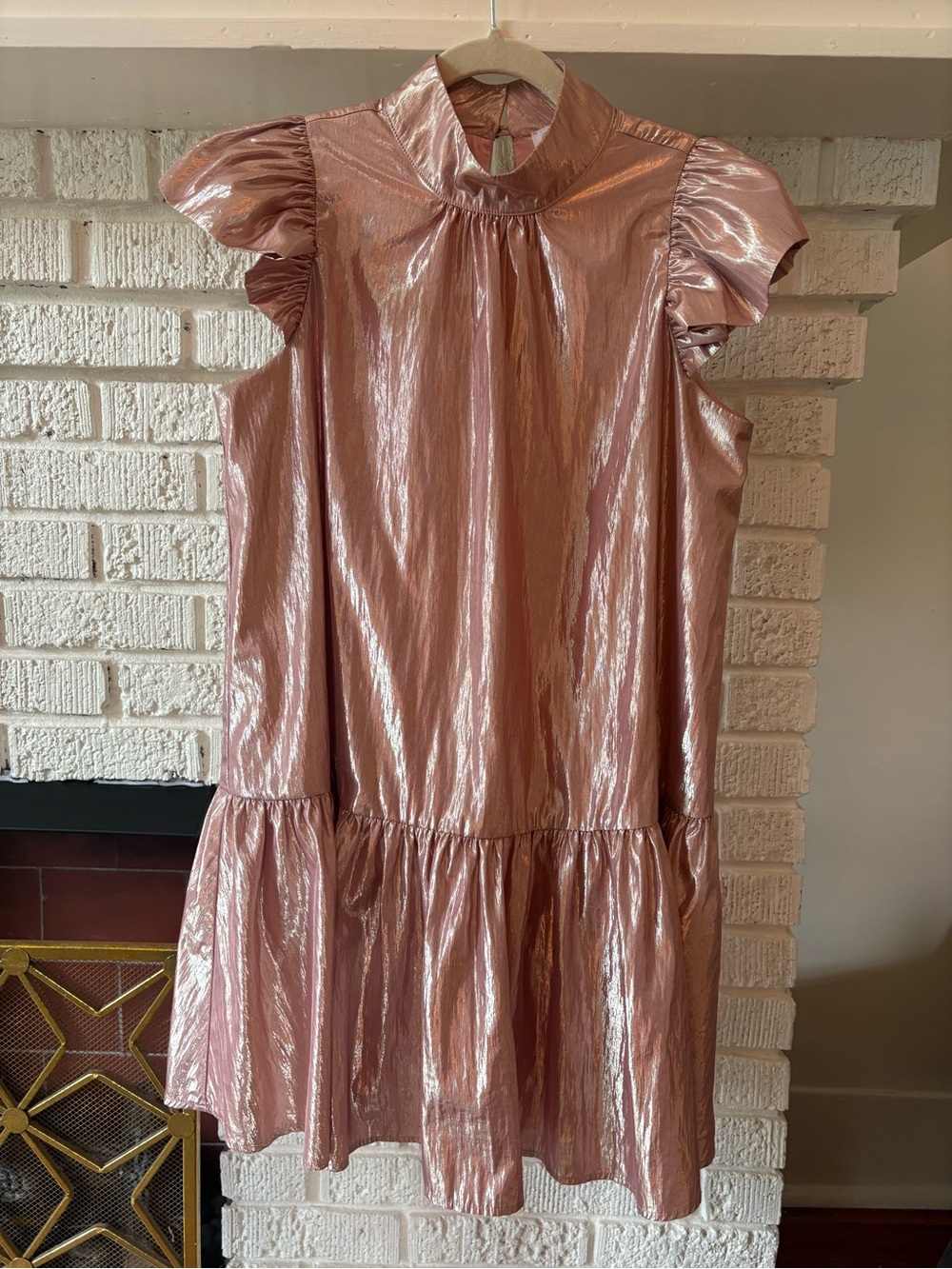 Corey Lynn Calter Pink Metallic Dress